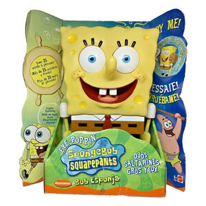 Vintage Nickelodeon Mattel Eye-Poppin’ SpongeBob SquarePants Action Figure NOS